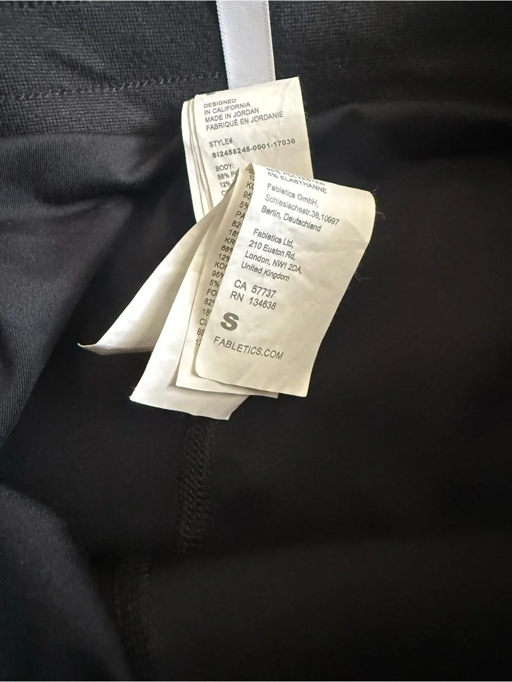 Fabletics Women’s Black Athletic Shorts with Drawstring